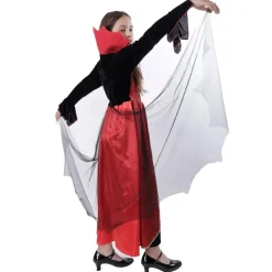 Disfraz de Vampiresa Niña Gótica - Vestido de Condesa Drácula