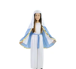 Disfraz de Virgen María con capa para niña