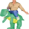 Disfraz dinosaurio hinchable montado