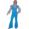 Disfraz Hombre años 70 azul