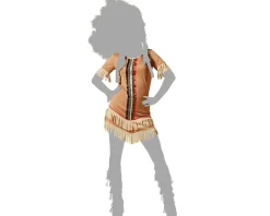 New Atosa Disfraz India Mujer Adulto Marrón Claro Talla XS-S