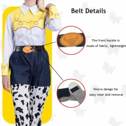 New Kebedo Moda Disfraz Jessie la Vaquera Traje Cowgirl Amiga de Woody Sheriff para Mujer Adulto