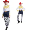 Disfraz Jessie Toy la Vaquera Amiga Woody Traje Sombrero Cowboy Rojo Mujer Adulto
