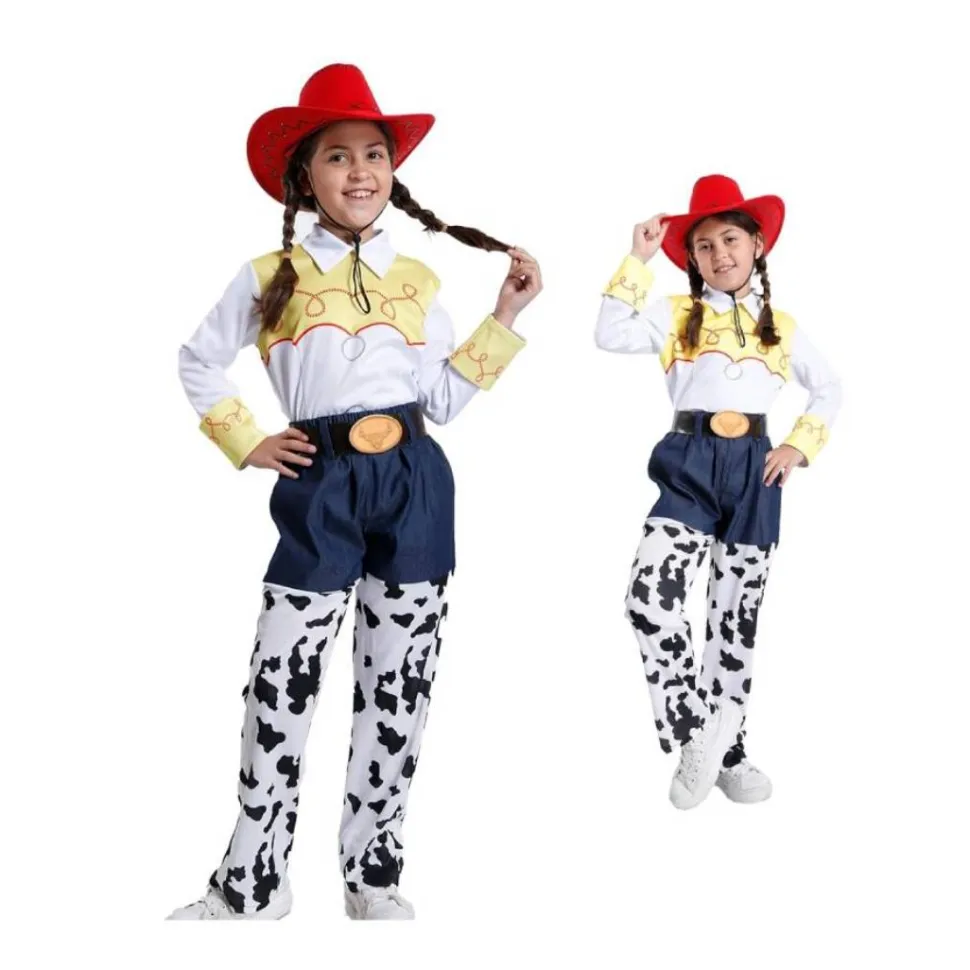 Disfraz Jessie Vaquera Toy con Sombrero Cowboy Rojo - Talla 3 a 15 Años