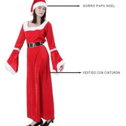 Disfraz Mamá Noel Terciopelo Rojo