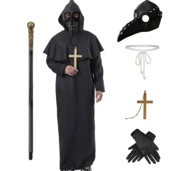 Online Kebedo Moda Disfraz Monje Peste Negra Adulto