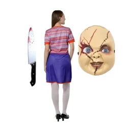 Hot Kebedo Moda Disfraz Muñeca Malvada Mujer Adulta Estilo Novia de Chucky