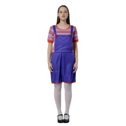 Disfraz Muñeca Malvada Vestido Mujer Retro Adulta la Novia de Chucky Terror