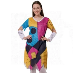 Discount Kebedo Moda Disfraz Muñeca Remendada Sally Pesadilla Vestido Patchwork