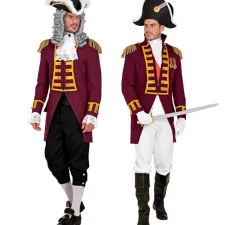Disfraz o Chaqueta de Frac Burgundy Desfile para hombre