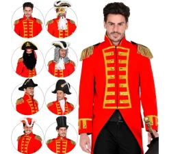 Disfraz o Chaqueta de Frac Red Parade para hombre