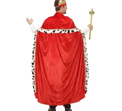 Disfraz o Kit de Rey Mago Gaspar o Medieval para hombre: Capa y Corona