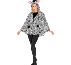 Clearance Disfraz o Poncho de Cebra con Capucha para adulto