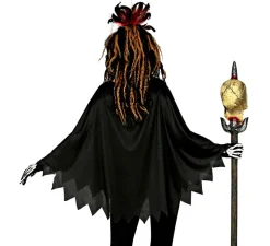 New Disfraz o Poncho de Chamán Vudú para adultos