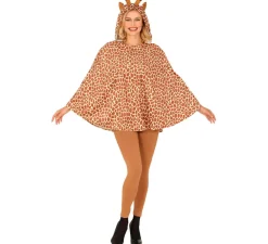 Best Disfraz o Poncho de Jirafa con Capucha para adulto