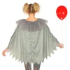 Disfraz o Poncho de Payaso Aterrador para adultos