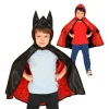 Disfraz o Poncho reversible:Super Héroe Araña y Murciélago Infantil