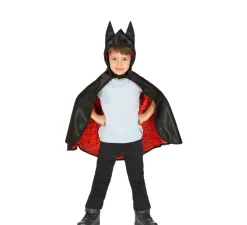 Disfraz o Poncho reversible:Super Héroe Araña y Murciélago Infantil