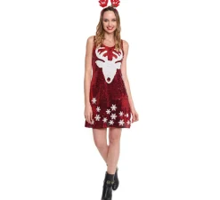Disfraz o Vestido Lentejuelas de Reno para mujer