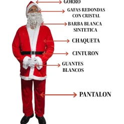 Sale Kebedo Moda Disfraz Papá Noel Clásico Traje Santa Claus Adulto