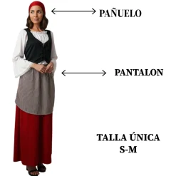Disfraz Pastora Campesina Navideña Adulta