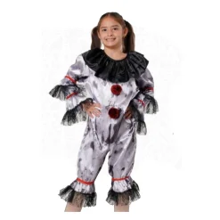 Clearance Kebedo Moda Disfraz Payaso Asesino para Niños y Niñas - Estilo IT Pennywise con Mono de Terror
