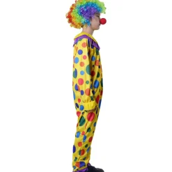 Disfraz Payaso de Circo para niños - Traje de Payaso con Peluca y Nariz