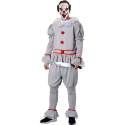 Online Kebedo Moda Disfraz Payaso IT Asesino Máscara Terror Pennywise Derry