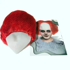 Kebedo Moda Disfraz Payaso Terrorífico Peluca roja Hombre Pennywise 
