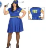 Disfraz Policía FBI Mujer Adulto Azul