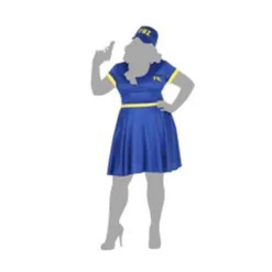 Disfraz Policía FBI Mujer Adulto Azul