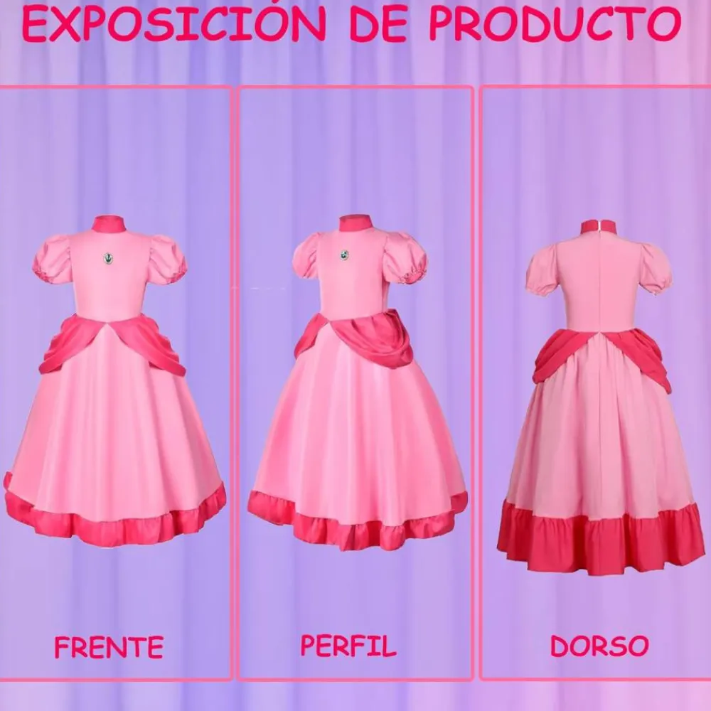 Clearance Kebedo Moda Disfraz Princesa Peach
