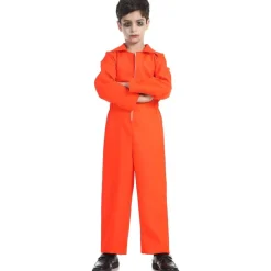 Best Kebedo Moda Disfraz Prisionero Naranja Infantil Unisex