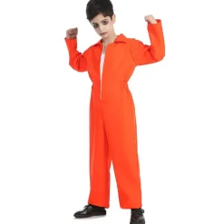 Best Kebedo Moda Disfraz Prisionero Naranja Infantil Unisex