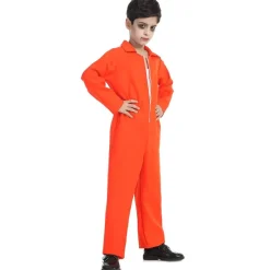 Best Kebedo Moda Disfraz Prisionero Naranja Infantil Unisex