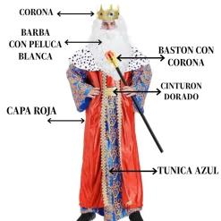 Online Kebedo Moda Disfraz Rey Mago Melchor