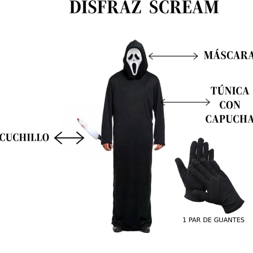 New Kebedo Moda Disfraz Scream Adulto