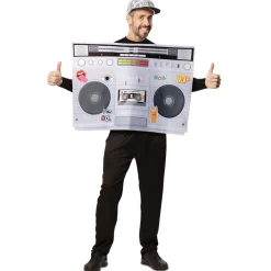 Disfraz unisex de radiocassete de los 80´s