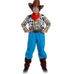 Disfraz Vaquero Woody Toy Story Western con Sombrero Cowboy Marrón 3 a 12 años