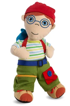New Miniland Diversity Abroches: Niño Europeo. Muñeco blandito de 40 cm