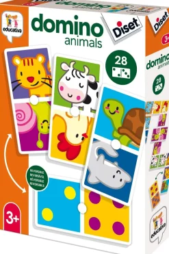 Discount Diset Dominó de animales y puntos. Reversible.
