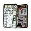 Discount GE Domino doble 9 con 55 fichas caja de metal juego de mesa