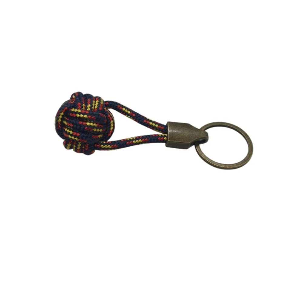 Dúo pulsera y llavero bola náutico 4mm azul España