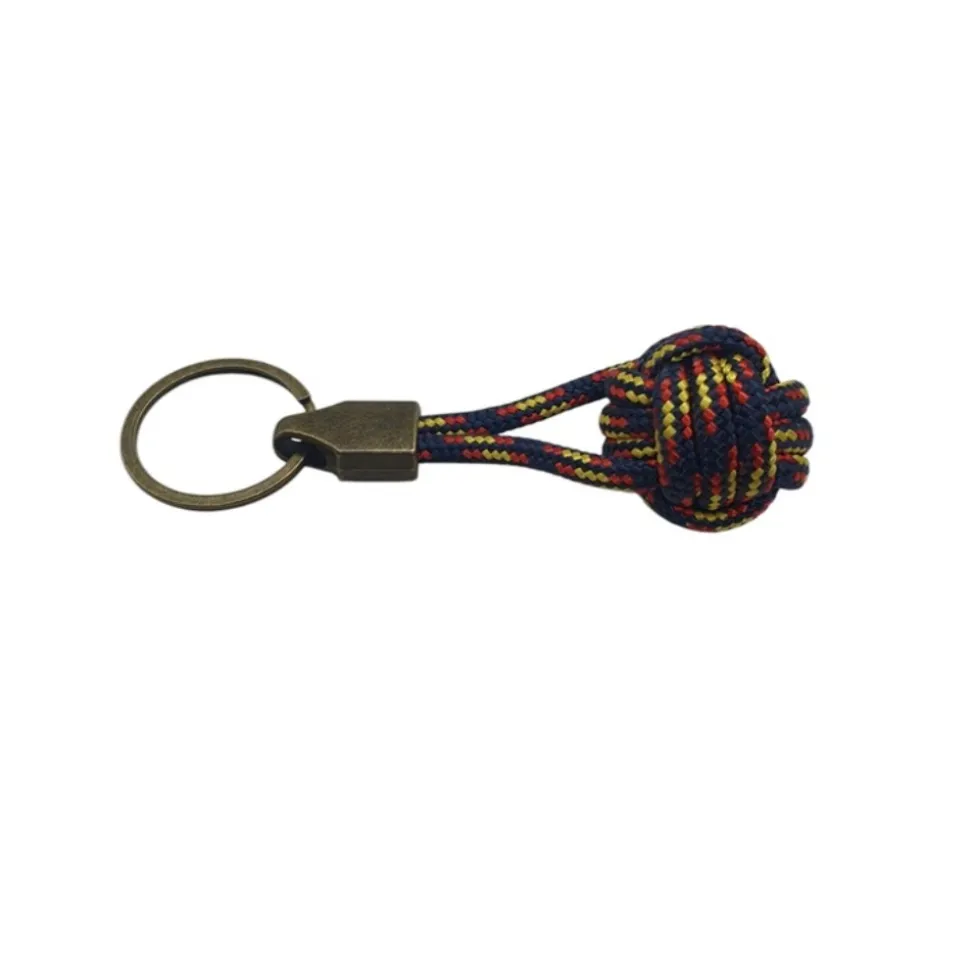 Dúo pulsera y llavero bola náutico 4mm azul España