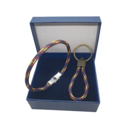 Online PCMaes Dúo pulsera y llavero cordón cabo náutico 4mm azul España