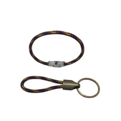 Online PCMaes Dúo pulsera y llavero cordón cabo náutico 4mm azul España