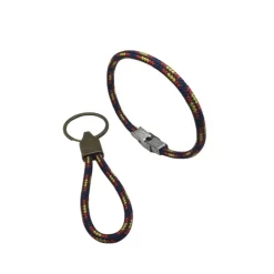 Online PCMaes Dúo pulsera y llavero cordón cabo náutico 4mm azul España