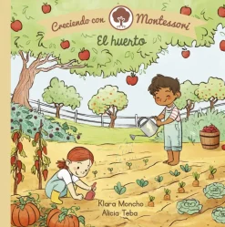 El huerto. Creciendo con Montessori. (letra ligada)