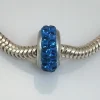 Sale Entrepieza 2 Cristales Azulon En Plata De Ley