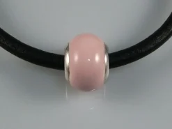 Online Entrepieza De Esmalte Rosa Pastel Y Plata De Ley
